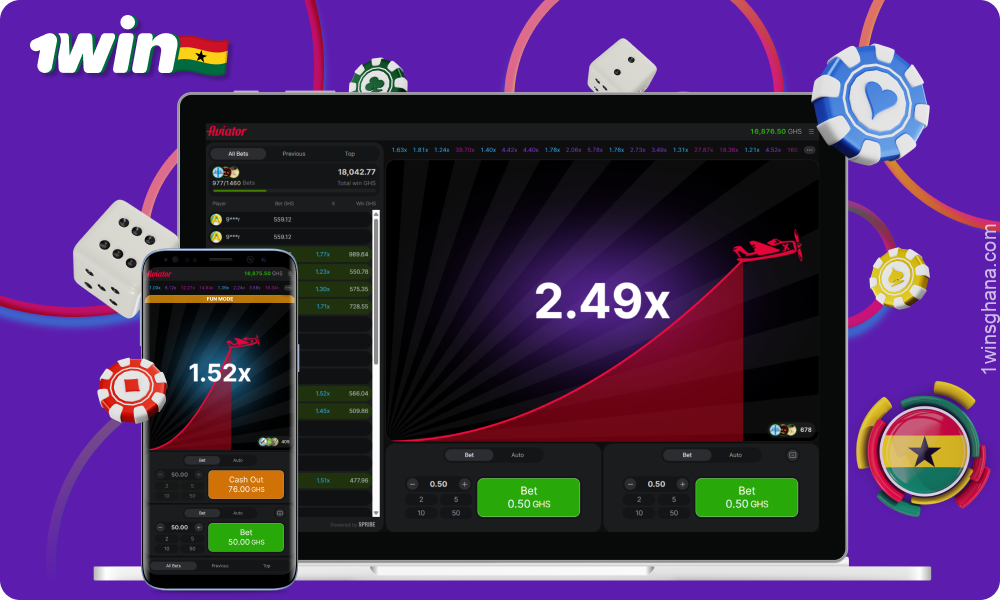 1win Aviator is a popular crash game in Ghana that combines simple rules, dynamic gameplay and high winning potential